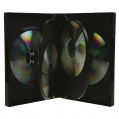 Caja para 6 dvds negra