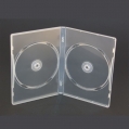 Caja para 2 dvds Amaray, ultra transparente